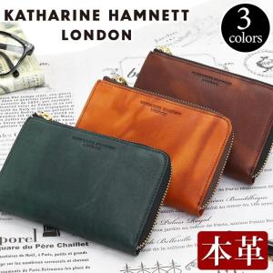 メンズ 財布 レディース KATHARINE HAMNETT LONDON キャサリンハムネット ロンドン 二つ折り財布｜bellezza