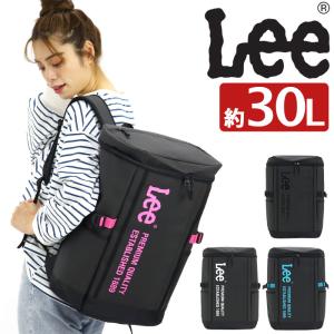リュック リー Lee レディース メンズ 30L 大容量 Cube キューブ リュックサック スクエア A4 B4 サイドポケット タブレット 男性 女性 男女兼用｜bellezza