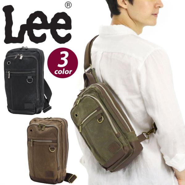 リー ボディバッグ Lee メンズ レディース ボディ 斜め掛け 肩掛け ビンテージ風 ワンショルダ...
