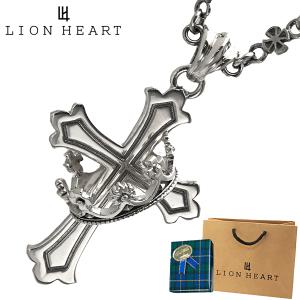 ライオンハート KINGDOM キングダム クロス＆クラウンネックレス LION HEART メンズ シルバー925製 01NE0011SV｜bellmart