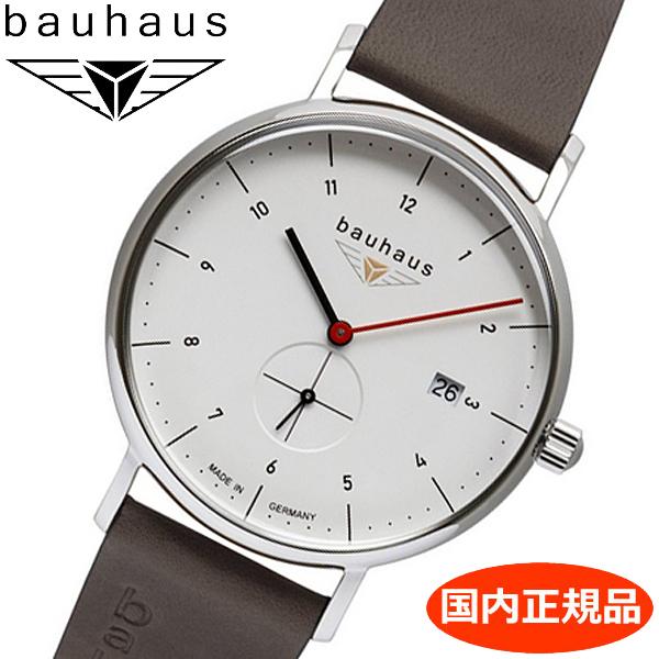 【クリーナープレゼント】BAUHAUS バウハウス クォーツ 腕時計 41mm ホワイト文字盤 21...
