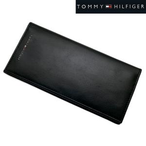 【数量限定品】トミー ヒルフィガー TOMMY HILFIGER 二つ折り長札財布・小銭入れ付 牛革/ブラック 31TL190008-001｜bellmart