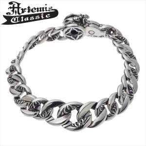 アラベスク オニキス シルバー ブレスレット 20cm シルバー