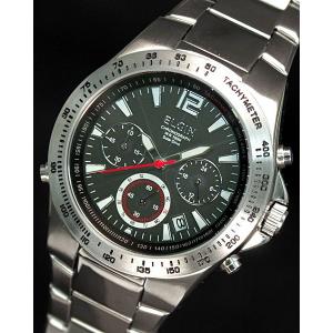 エルジン ELGIN 電波ソーラー 腕時計 メンズ クロノグラフ FK-1384S-BP
