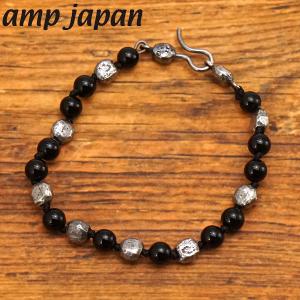 amp japan アンプジャパン オニキス フックブレスレット パワーストーン 日本製 NCHK-453【正規品】