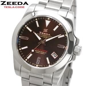 生産終了決定 ジーダ ZEEDA テスラコード 自動巻き 38mm ターコイズ
