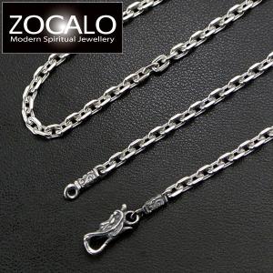 ZOCALO（ソカロ） アンカースクエア・ネックレスチェーン L 45cm/幅4mm シルバー925製 ZZNLS-0015-45｜bellmart