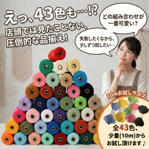 マクラメ糸 ロープ ヤーン 3mm ●10m×...の詳細画像1