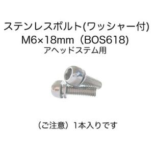 (ベネフィット)アヘッドステム用  ワッシャー付きステンレスボルトM6×18mm(1本入り)