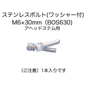 (ベネフィット)アヘッドステム用  ワッシャー付きステンレスボルトM6×30mm(1本入り)
