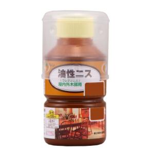 和信ペイント 油性ニス 高耐久・木質感生かした高級仕上げ ケヤキ 120ml｜belltree-shop