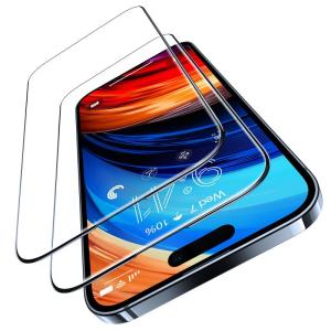 「米軍規格・宇宙航空材料」TORRAS iPhone 14 Pro Max 用ガラスフィルム 2022 全面保護 強化極細黒縁 9H越え さ｜belltree-shop