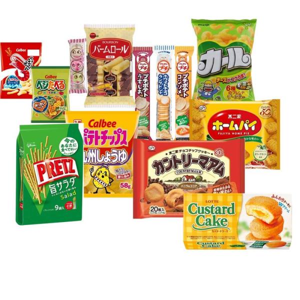 お菓子の詰め合わせ 大量お菓子セットA (カントリーマアム、ホームパイ、カール(チーズ)、プリッツ、...