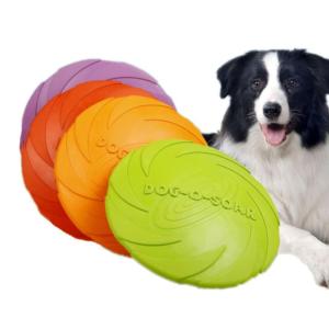 YINKE 犬 おもちゃ フリスビー ペットおもちゃ ソフトフライングディスク歯耐性 ゴム 運動不足解消 知能訓練 小型犬/中型犬/大型犬に｜belltree-shop
