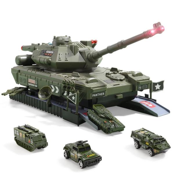Cute Stone 戦車 おもちゃ 2in1 タンク 28点セット おままごと 知育玩具 リアル模...