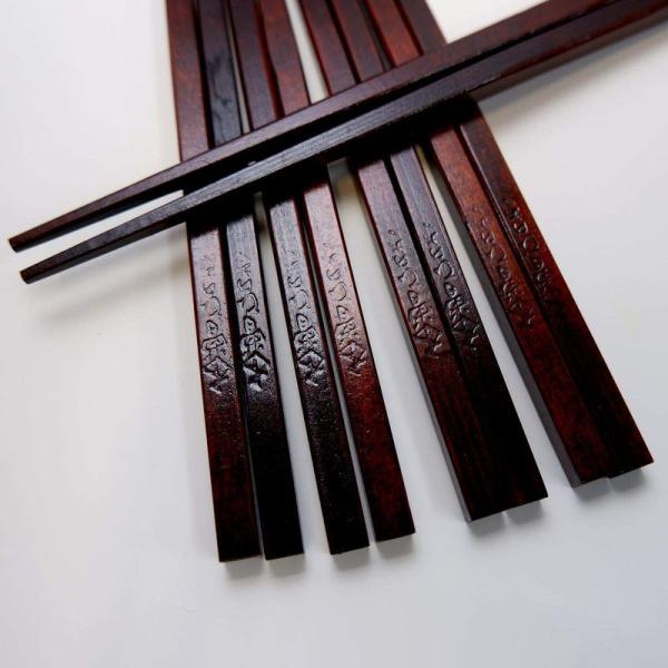 木曽ひのき箸 5膳セット 漆塗り 木曽ヒノキ 箸