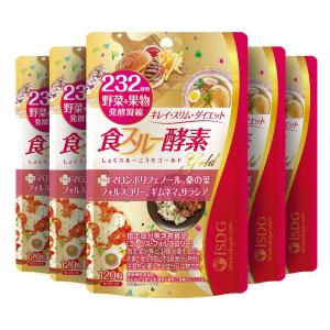 ISDG 食スルー酵素 Gold、232種類野菜＆果物発酵凝縮。120粒/袋*5個｜belltree-shop