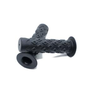 Beatus クラシック 自転車 グリップ オールドスタイル BMX 滑り止め おしゃれなカラー120mm (ブラック)｜belltree-shop