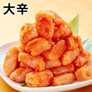 （明太子）（送料無料）無着色博多辛子明太子切れ子１ｋｇ≪大辛≫