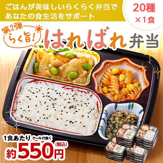 冷凍弁当 健康 おかず 冷凍 食品 らく旨 はればれ弁当 第2弾 20種 20食 セット 弁当 簡単...