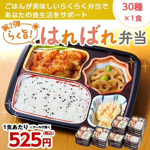 冷凍弁当 健康 おかず 冷凍 食品 らく旨 はればれ弁当 第2弾 30種 30食 セット 弁当 簡単...