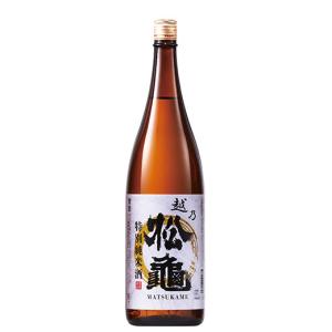 日本酒 純米酒 越乃松亀 特別純米酒 一升瓶 1800ml お中元 敬老の日 父の日 ギフト プレゼント