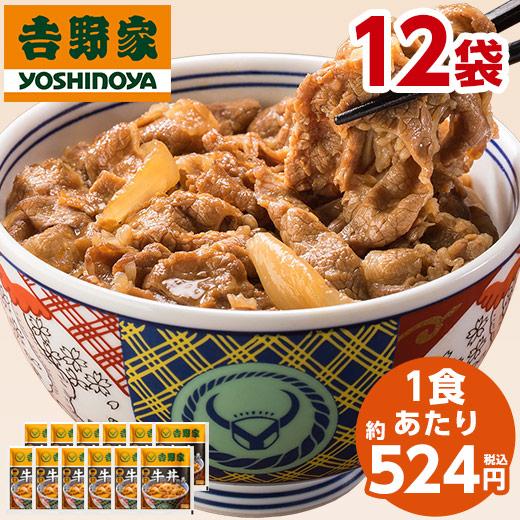 特別送料無料 吉野家 牛丼の具 120g 12袋 食品 冷凍食品 冷凍 おかず 惣菜 レンジ お手軽