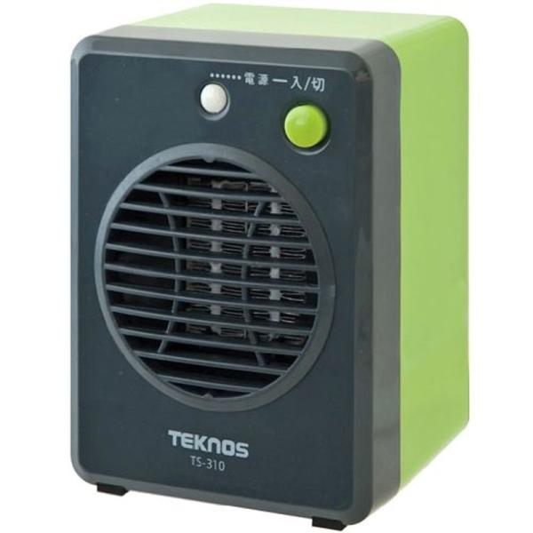 TEKNOS モバイルセラミックヒーター グリーン TS-310