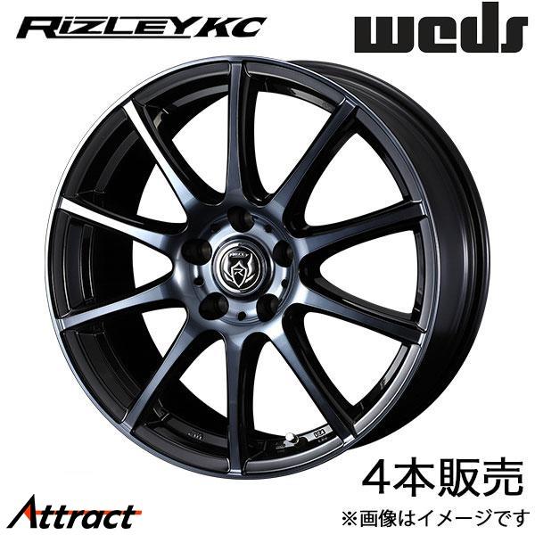 ライツレーKC RAV4 50系 18インチ アルミホイール 4本 ブラックポリッシュBC 0040...