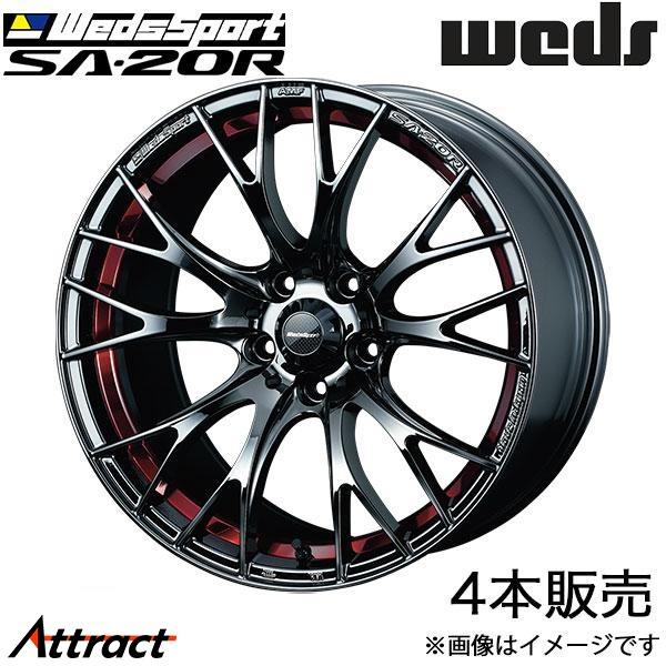 ウェッズスポーツ SA20R CX-3 DK系 18インチ アルミホイール 4本 レッドライトクロー...