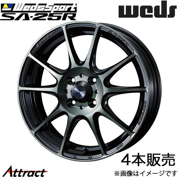 ウェッズスポーツ SA25R デリカミニ B3#A 16インチ アルミホイール 4本 ウォースブラッ...