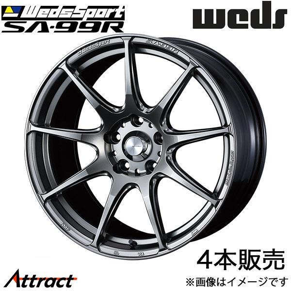 ウェッズスポーツ SA99R MAZDA3 BP系 18インチ アルミホイール 4本 プラチナシルバ...