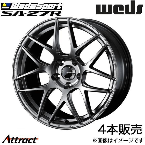 ウェッズスポーツ SA27R CX-3 DK系 18インチ アルミホイール 4本 プラチナシルバーブ...