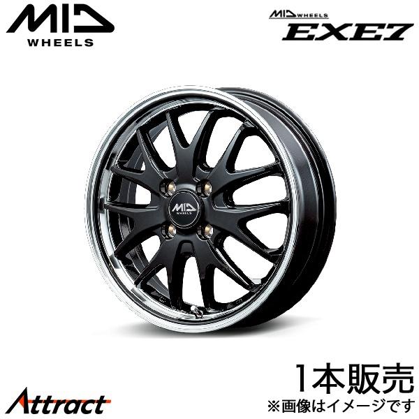 MID エグゼ7 ワゴンRカスタムZ MH55S/MH95S アルミホイール 1本(14×4.5J ...