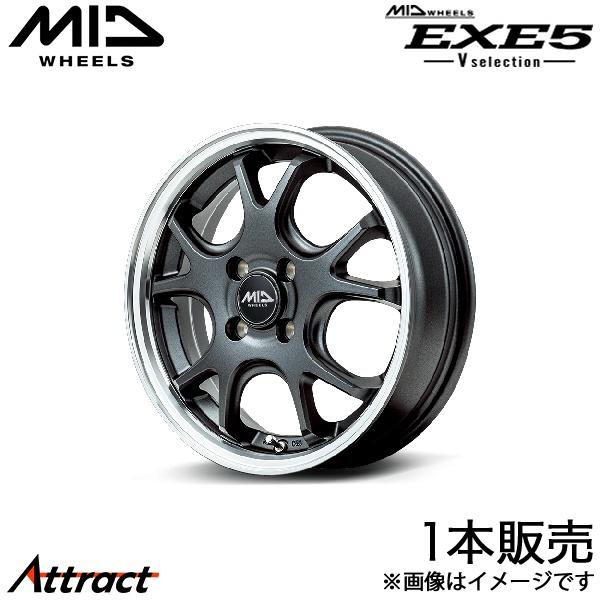 MID エグゼ5 Vセレクション ワゴンRカスタムZ MH55S/MH95S アルミホイール 1本(...