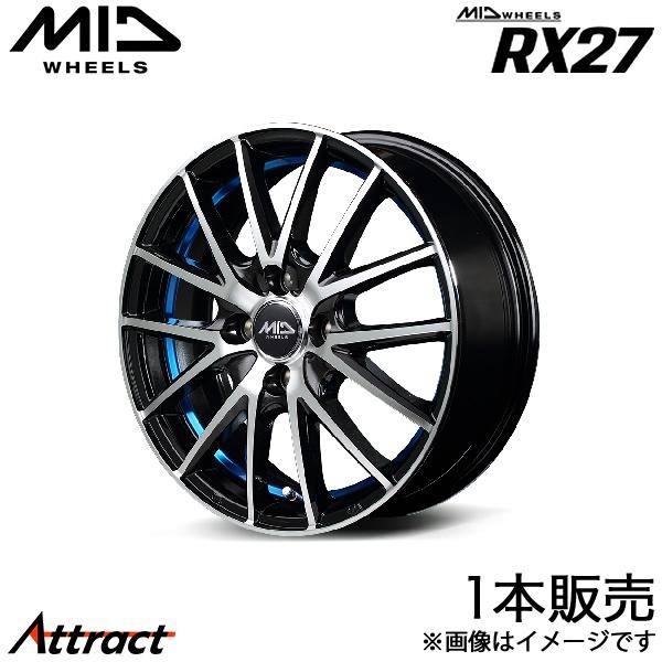 MID RX27 ワゴンRカスタムZ MH55S/MH95S アルミホイール 1本(14×4.5J ...