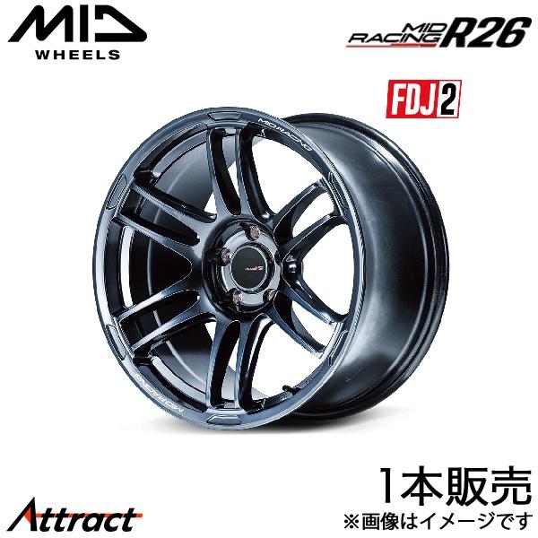 MID レーシングR26 UX MZAA10 アルミホイール 1本(17×7J 5-114.3 +4...