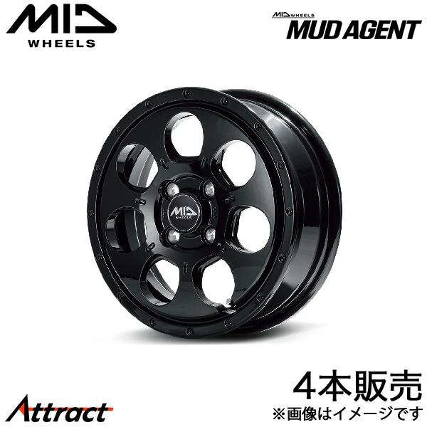 MID マッドエージェント ワゴンRカスタムZ MH55S/MH95S アルミホイール 4本(14×...