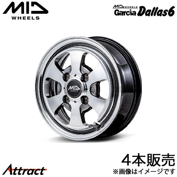 MID ガルシアダラス6 ワゴンRカスタムZ MH55S/MH95S アルミホイール 4本(14×4...