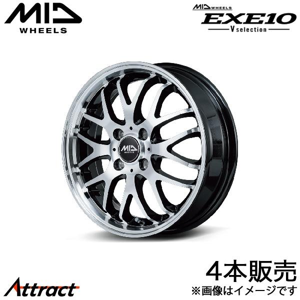 MID エグゼ10 Vセレクション ワゴンRカスタムZ MH55S/MH95S アルミホイール 4本...