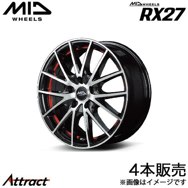 MID RX27 ワゴンR MH21S/MH22S アルミホイール 4本(14×4.5J 4-100...