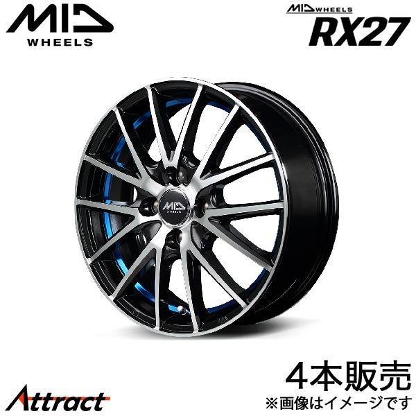 MID RX27 ワゴンRカスタムZ MH55S/MH95S アルミホイール 4本(15×4.5J ...