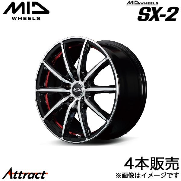 MID SX-2 スイフト ZC#DS/ZD#DS アルミホイール 4本(15×5.5J 4-100...