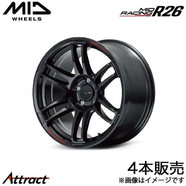MID レーシングR26 SX4 S-CROSS YA22S アルミホイール 4本(17×7J 5-...