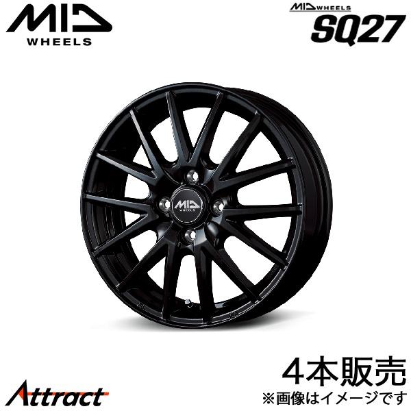 MID SQ27 ワゴンRカスタムZ MH55S/MH95S アルミホイール 4本(15×4.5J ...