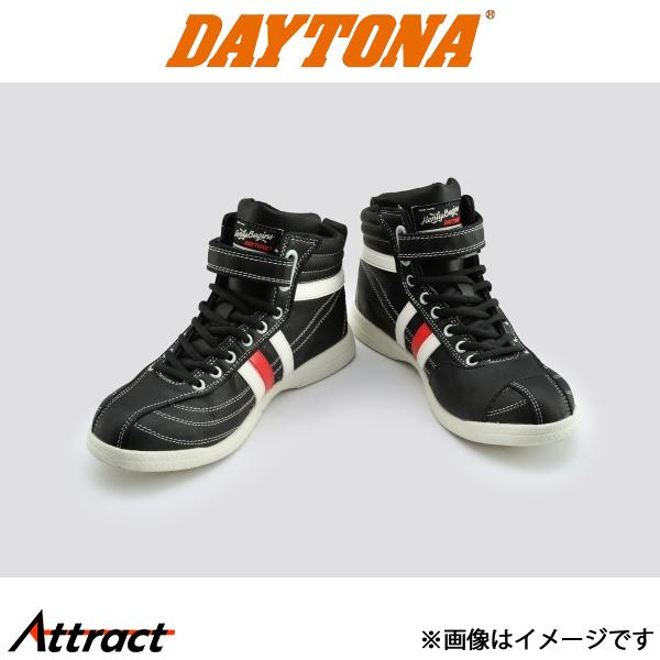 デイトナ バイク用 HBS-001 SAFE シューズ ブラック/ホワイトレッドライン 99068 ...