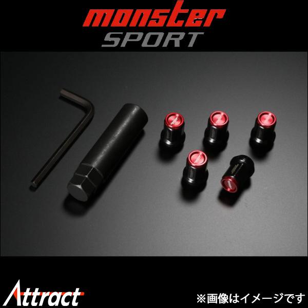 モンスタースポーツ 汎用ヘプタゴンホイールナット Type-2 レッド(M12×P1.5)20個[B...