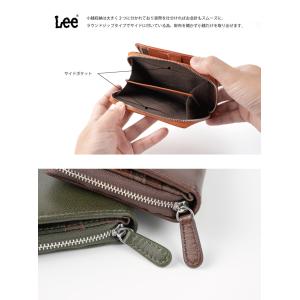財布 Lee 二つ折り ゴートレザー ミドルウ...の詳細画像4