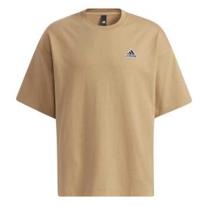 アディダス ADIDAS メンズ 半袖 Tシャツ ロゴワッペンTシャツ [サイズ：M] [カラー：カードボード] #BU627-HA3647｜belmo-sports