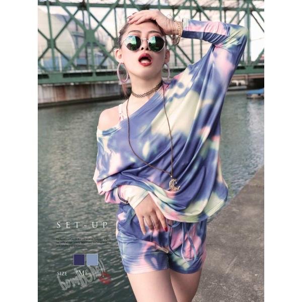 セットアップ Bbomb セットアップ タイダイ柄 派手 かわいい